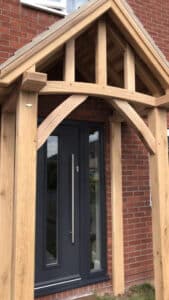 solid oak door canopy