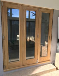 solid oak bifold doors