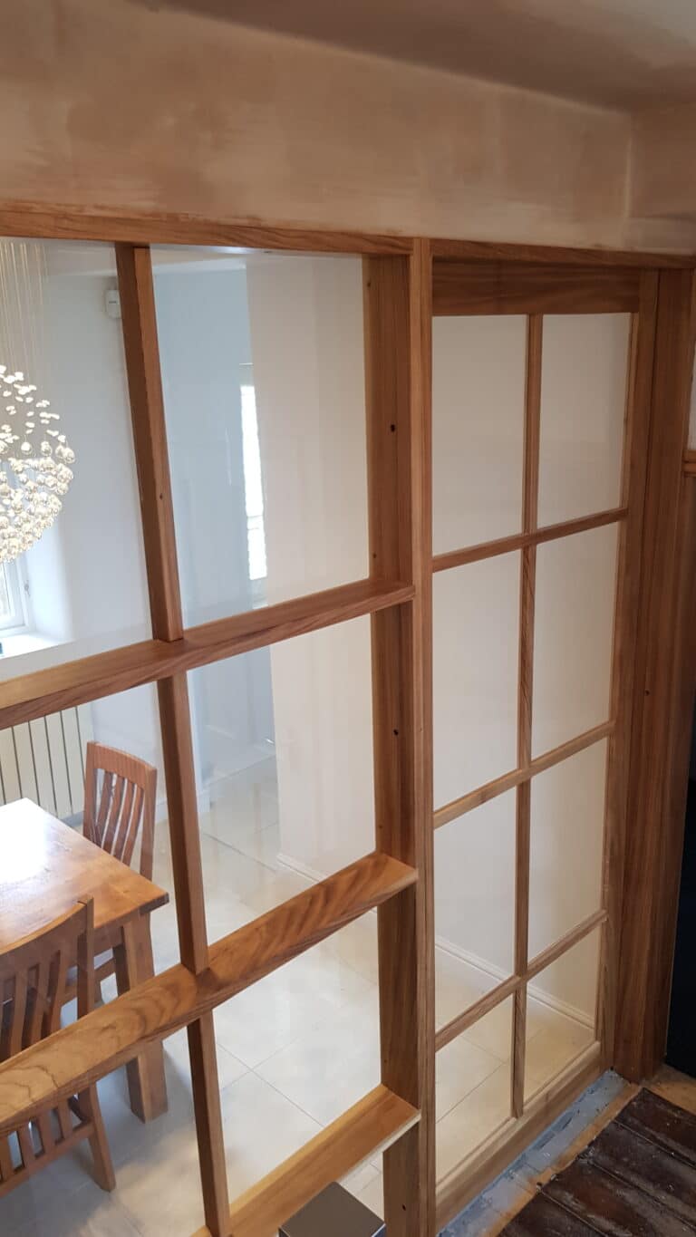 solid oak exterior interior door and side frame
