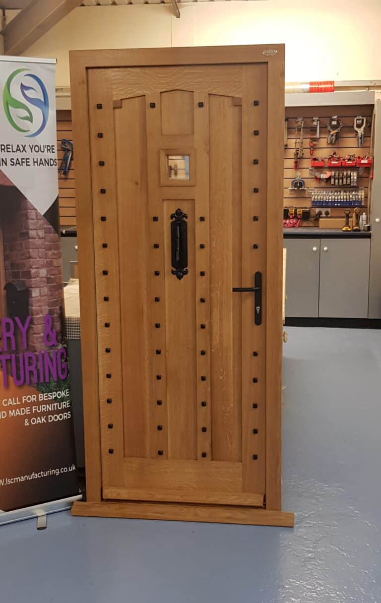 solid oak entrance door
