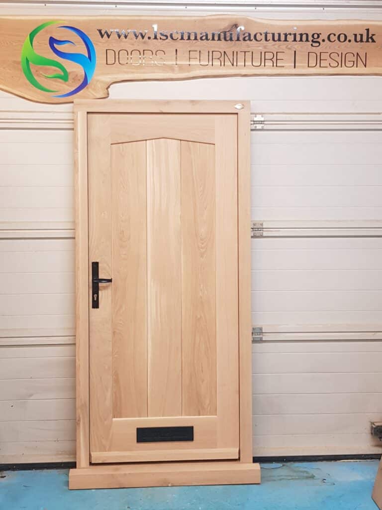 solid oak entrance door
