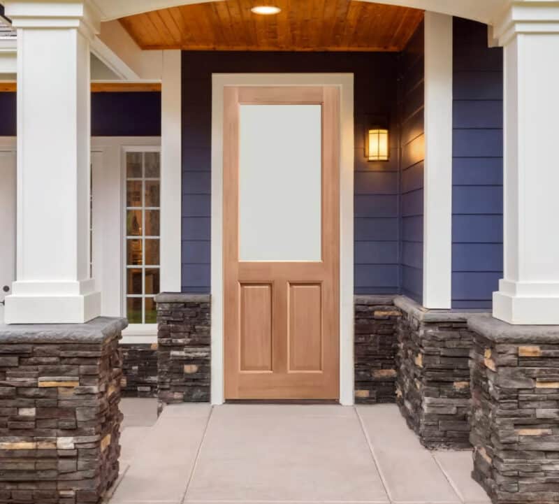 2XG 2 panel oak door