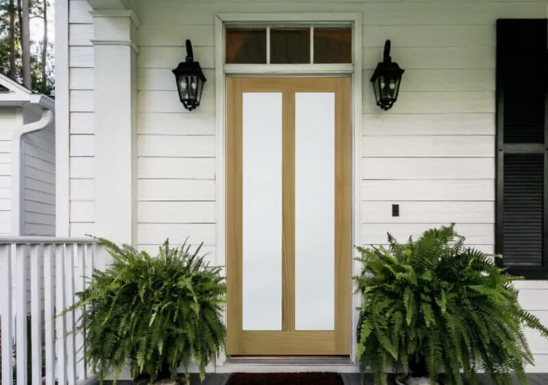 Vermont oak external door