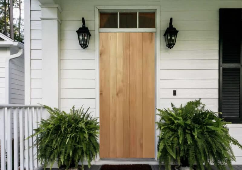 Oak Ledged & Braced external door
