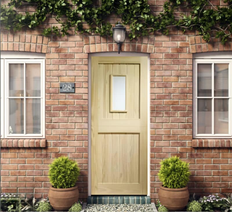 Shackleton external stable oak door