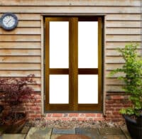 2 light glazed oak external french door set