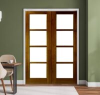 Regal oak internal French door set