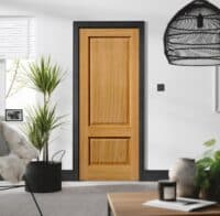 2 Panel internal oak door