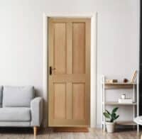 4 Panel internal oak door