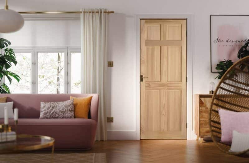 6 Panel internal oak Door