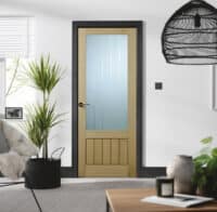Lisbon Grooved internal oak door