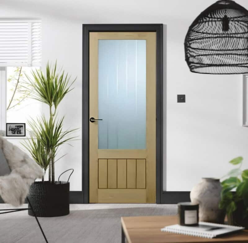 Lisbon Grooved internal oak door