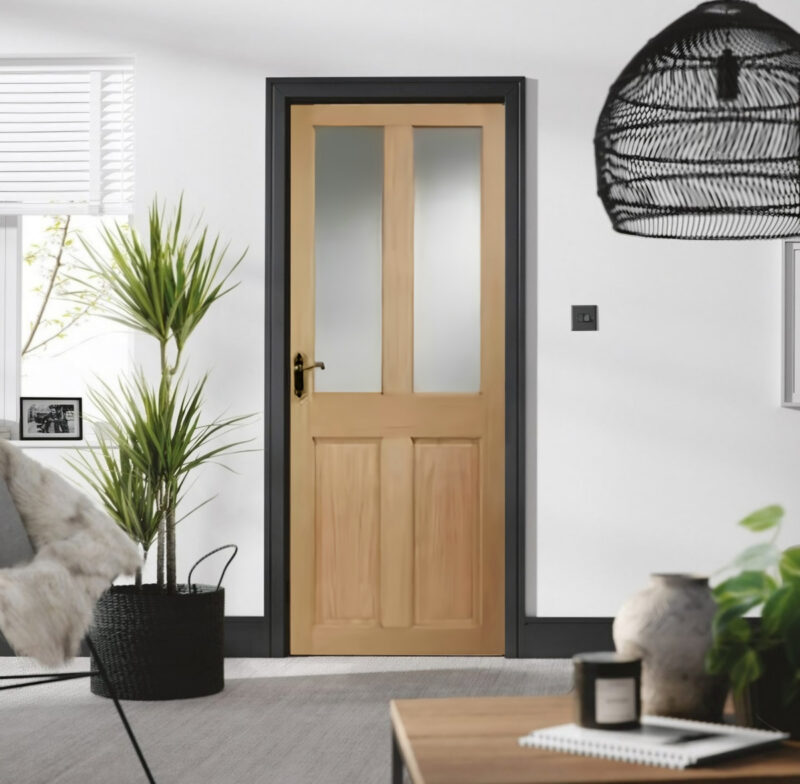 Victorian Glazed internal oak door