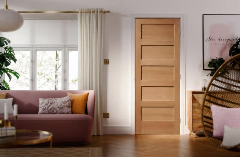Calgary internal oak door