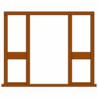 External Frame with Twin Half Side Light