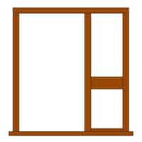 External frame with Single Half Side Light