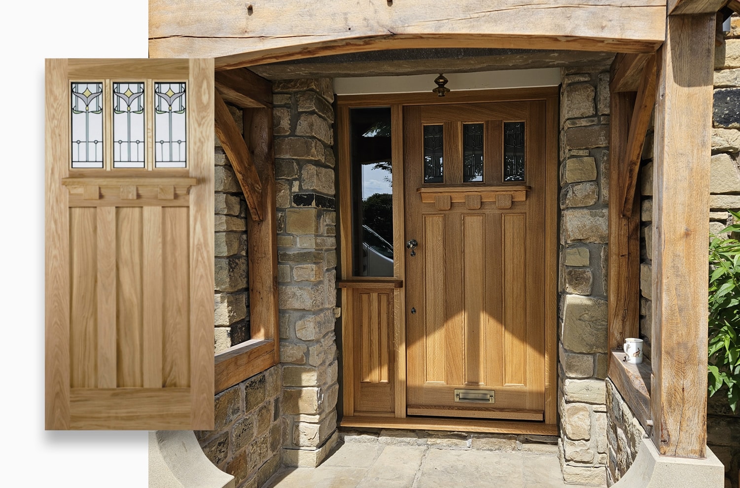 solid oak exterior doors